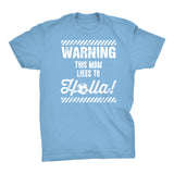 WARNING - This Mom Like To Holla - Funny Soccer Mom T-shirt 003