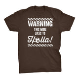 WARNING - This Mom Like To Holla - Funny Soccer Mom T-shirt 003