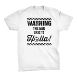 WARNING - This Mom Like To Holla - Funny Soccer Mom T-shirt 003